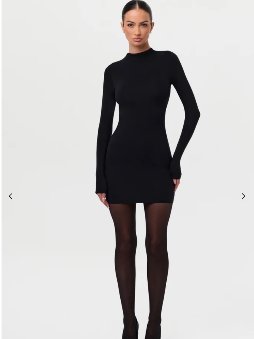 naked wardrobe NAKED MOCK NECK MINI DRESS